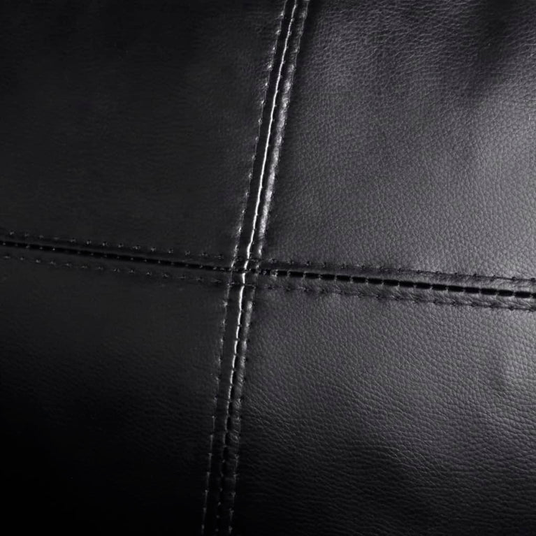 Driezitsbank kunstleer zwart MeubelReus