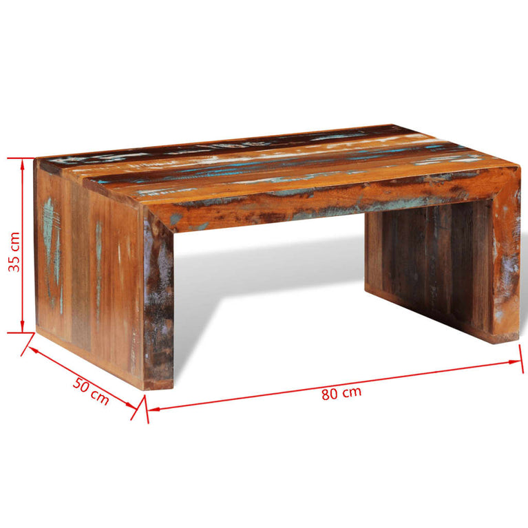Salontafel gerecycled hout MeubelReus