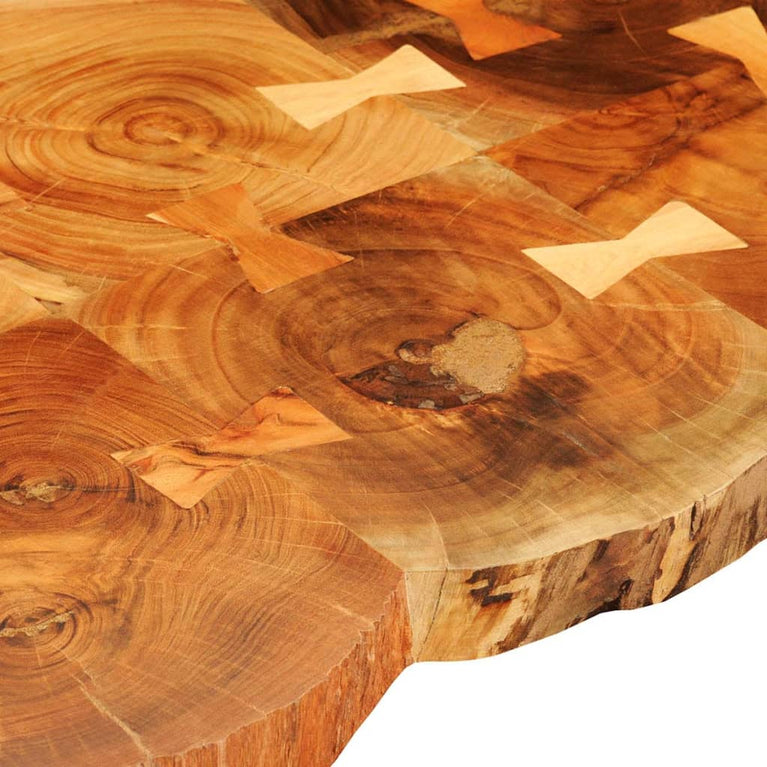 Salontafel met 6 boomstammen 35 cm massief sheeshamhout MeubelReus