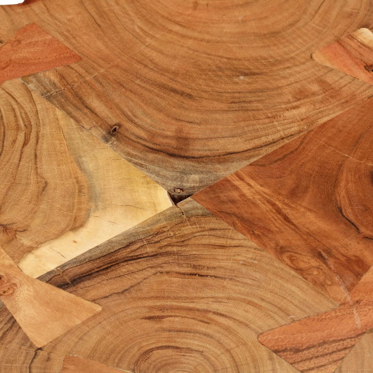 Salontafel met 6 boomstammen 35 cm massief sheeshamhout MeubelReus
