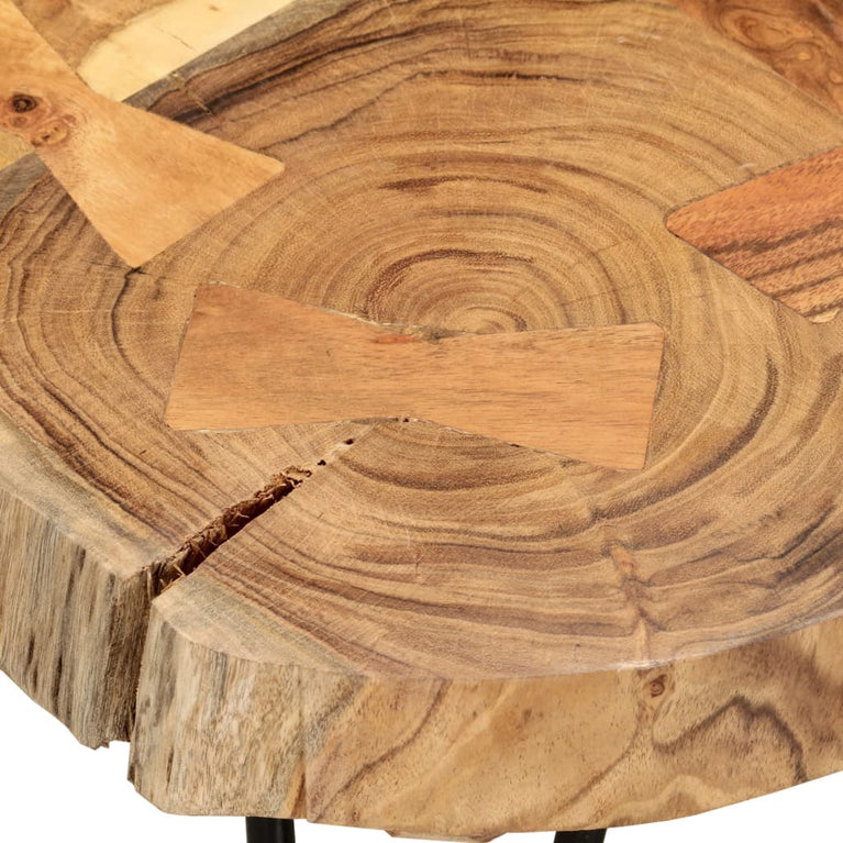 Salontafel met 6 boomstammen 35 cm massief sheeshamhout MeubelReus