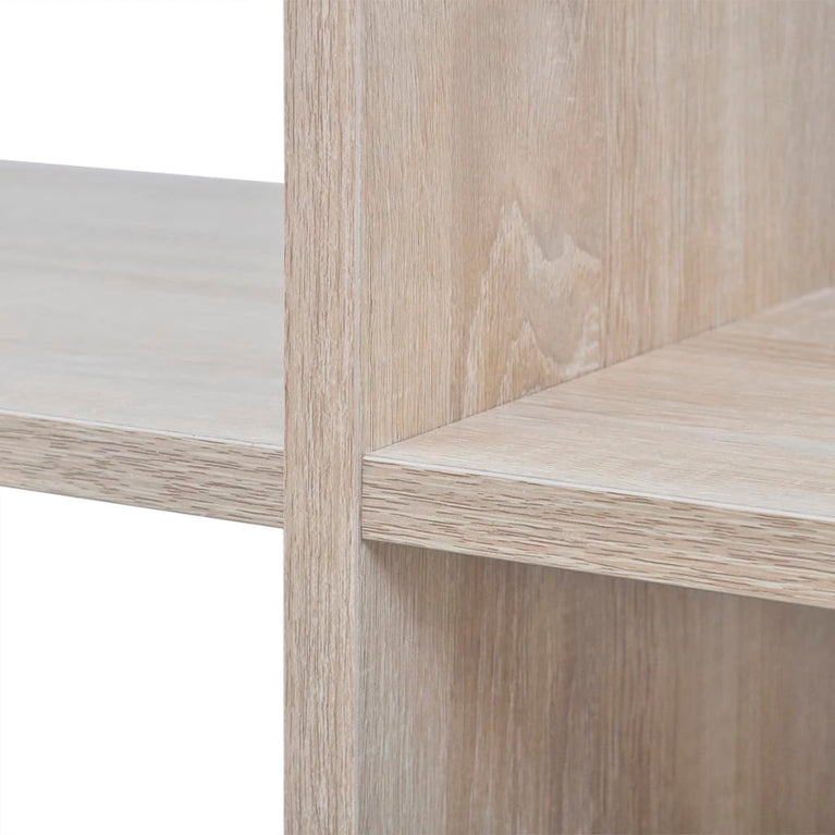 Boekenkast/presentatiemeubel trapvormig 107 cm eikenkleur MeubelReus