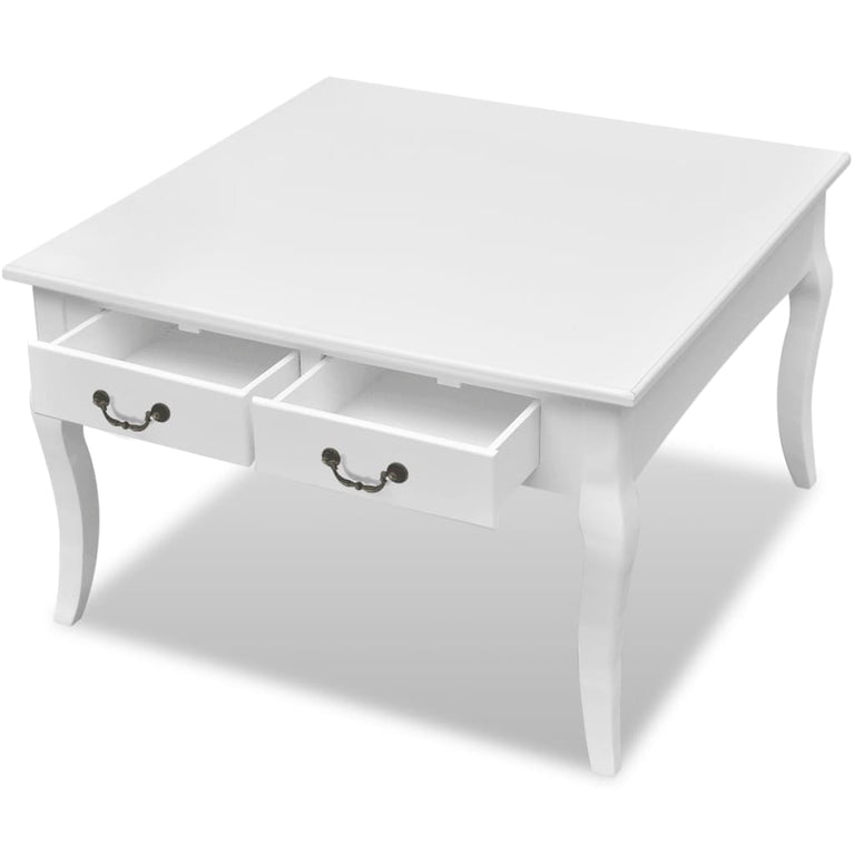 Salontafel met 4 lades wit MeubelReus