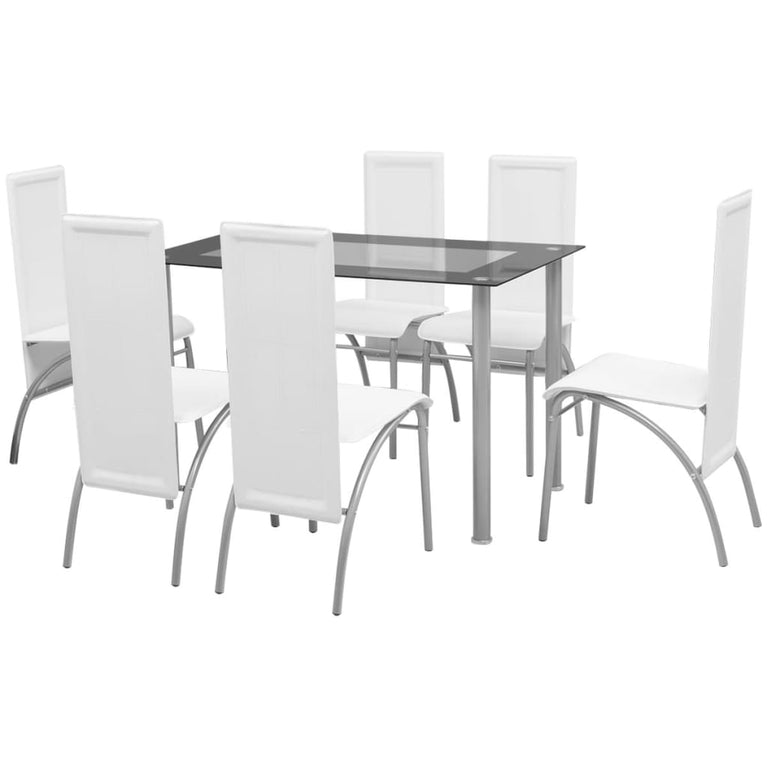 Eetkamerset wit 7-delig MeubelReus