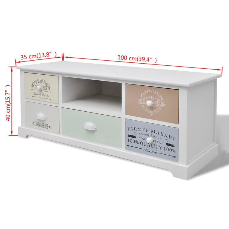 Tv-meubel Franse stijl hout MeubelReus