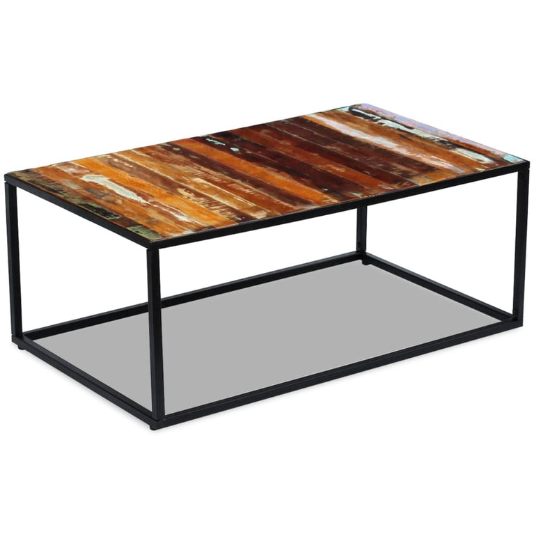 Salontafel 100x60x40 cm massief gerecycled hout MeubelReus