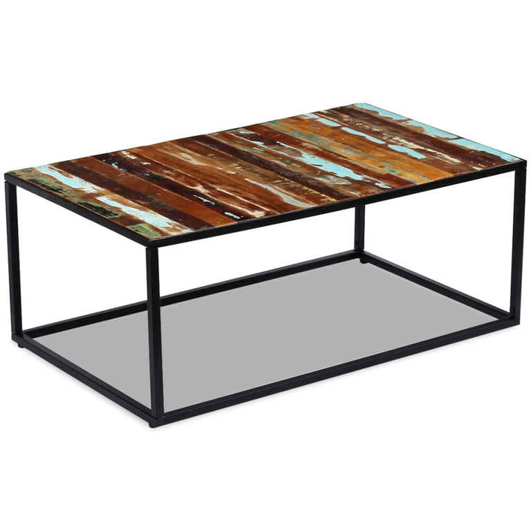 Salontafel 100x60x40 cm massief gerecycled hout MeubelReus