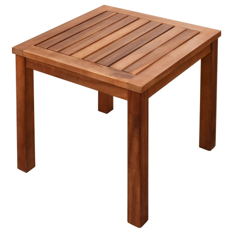 Ligbedden 2 st met tafel massief acaciahout en textileen MeubelReus
