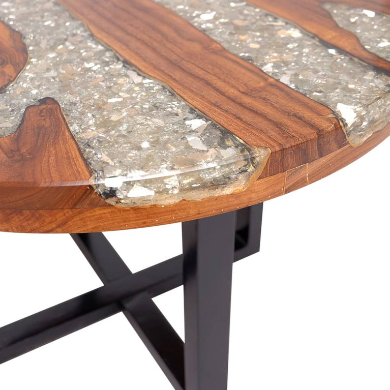 Salontafel massief teakhout hars 60 cm MeubelReus