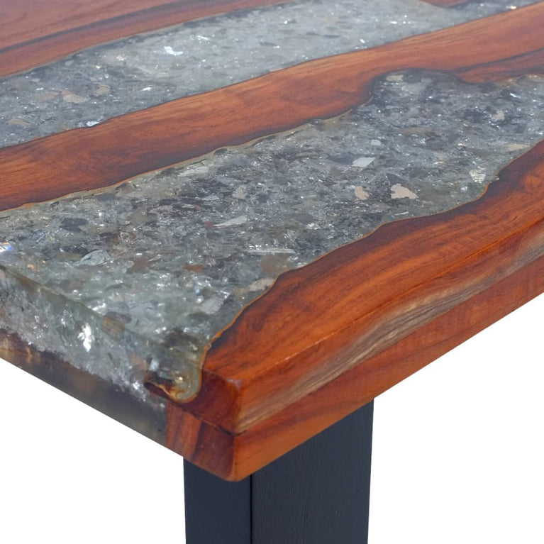Salontafel massief teakhout hars 100x50 cm MeubelReus