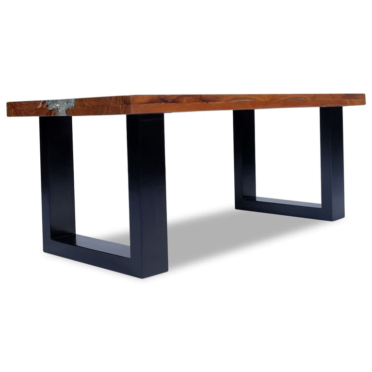 Salontafel massief teakhout hars 100x50 cm MeubelReus