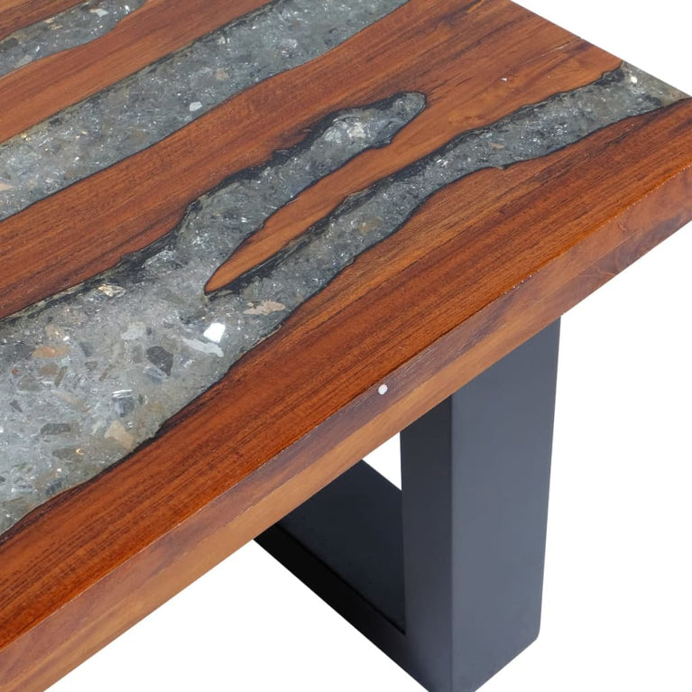 Salontafel massief teakhout hars 100x50 cm MeubelReus