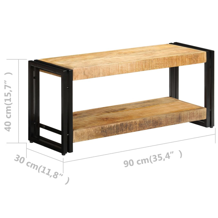 Tv-meubel 90x30x40 cm massief mangohout MeubelReus