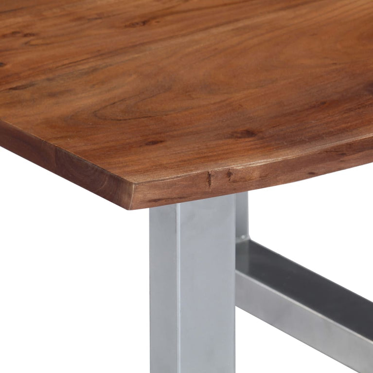 Salontafel met natuurlijke randen 60x60x40 cm acaciahout MeubelReus