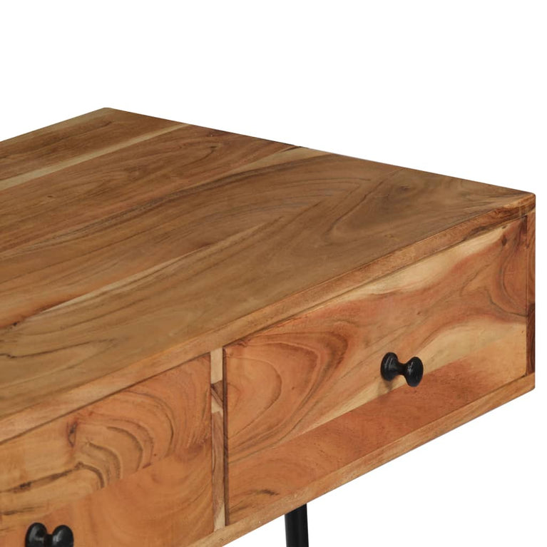 Wandbureau 90x40x170 cm massief acaciahout MeubelReus