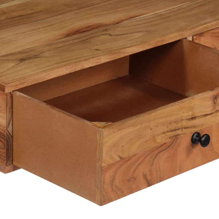 Wandbureau 90x40x170 cm massief acaciahout MeubelReus