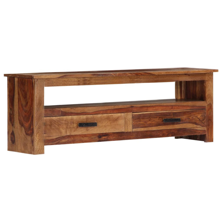 TV-meubel 118x30x40 cm massief sheeshamhout MeubelReus