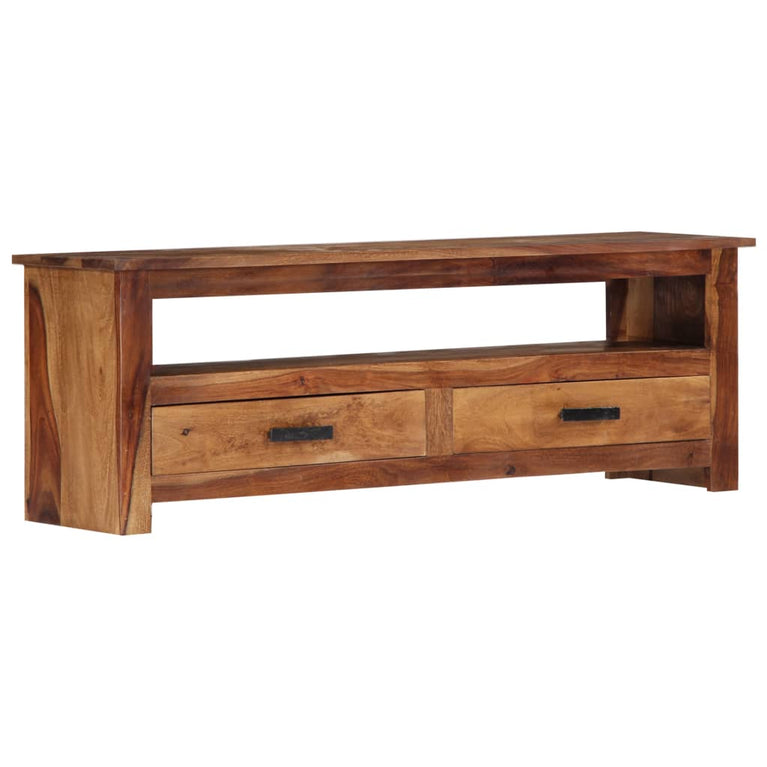 TV-meubel 118x30x40 cm massief sheeshamhout MeubelReus