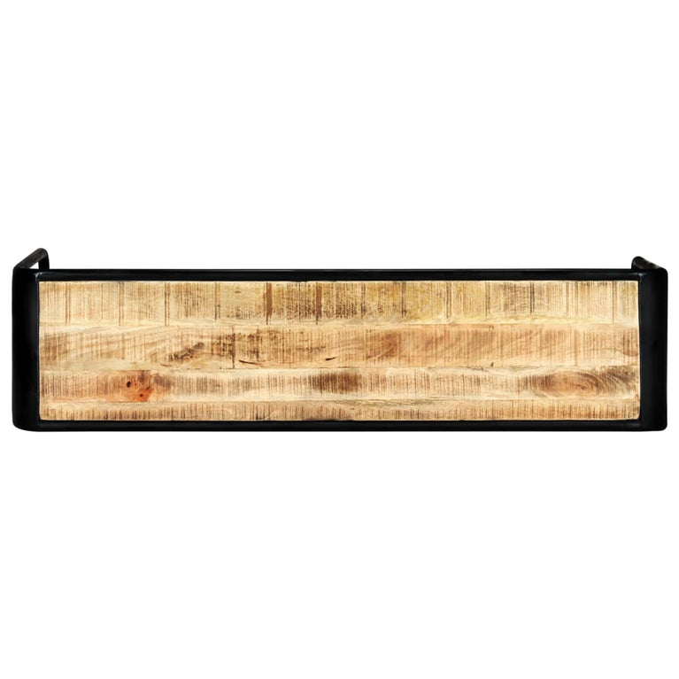 Wandtafel 140x35x76 cm massief ruw mangohout MeubelReus