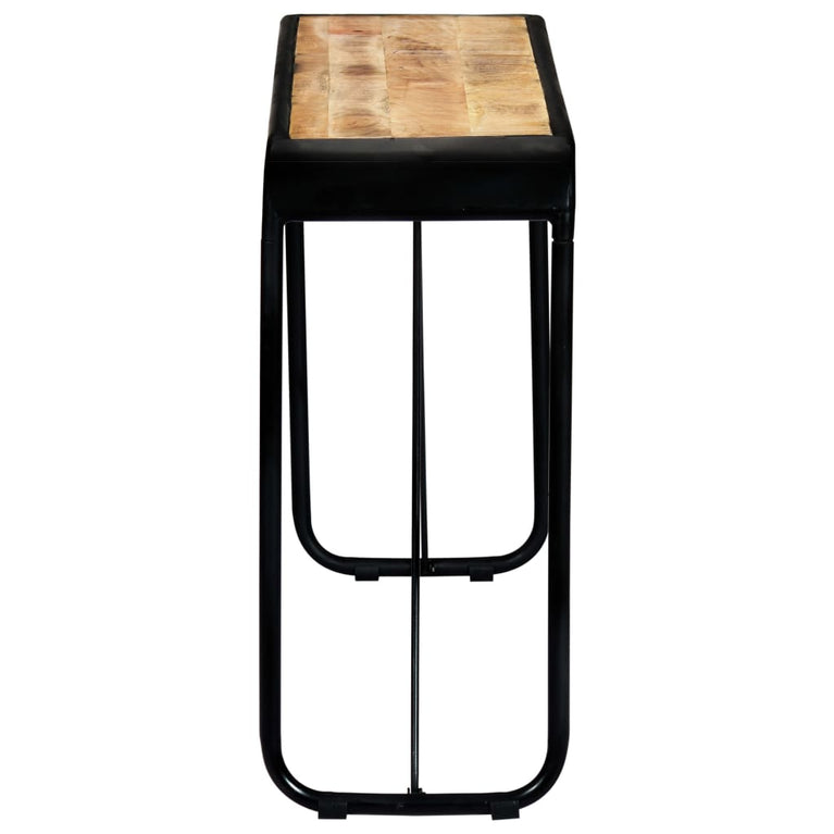 Wandtafel 140x35x76 cm massief ruw mangohout MeubelReus