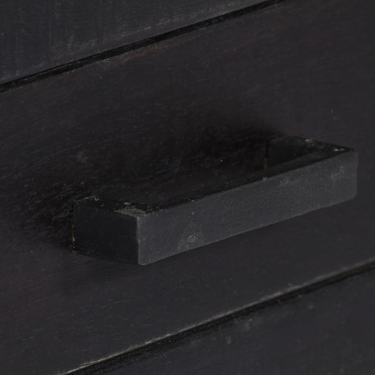 Tv-meubel 118x30x40 cm massief mangohout zwart MeubelReus