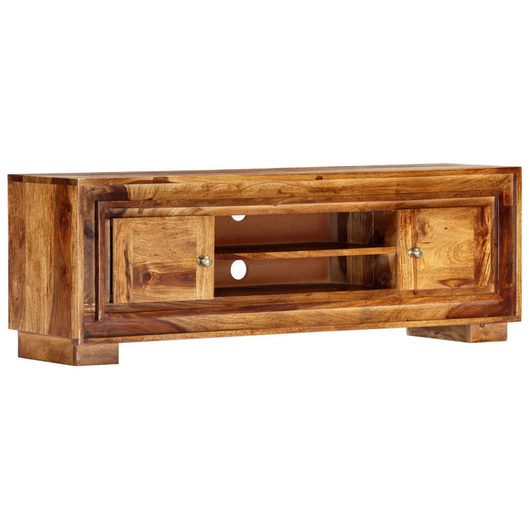 TV-meubel 118x30x40 cm massief sheeshamhout MeubelReus