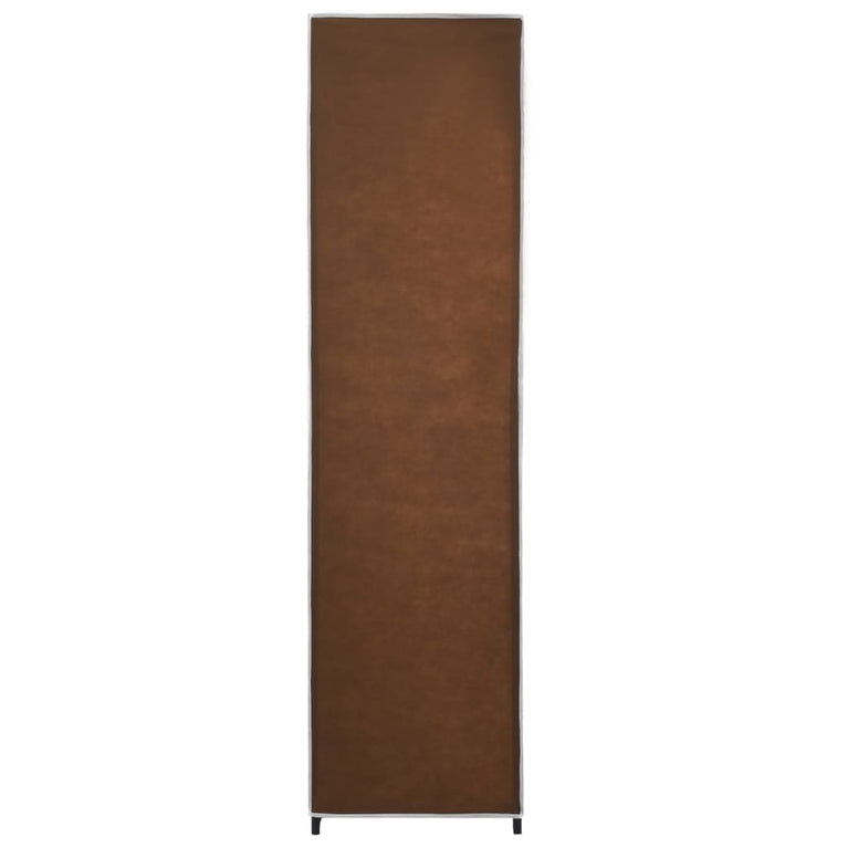 Kledingkast met 4 vakken 175x45x170 cm bruin MeubelReus