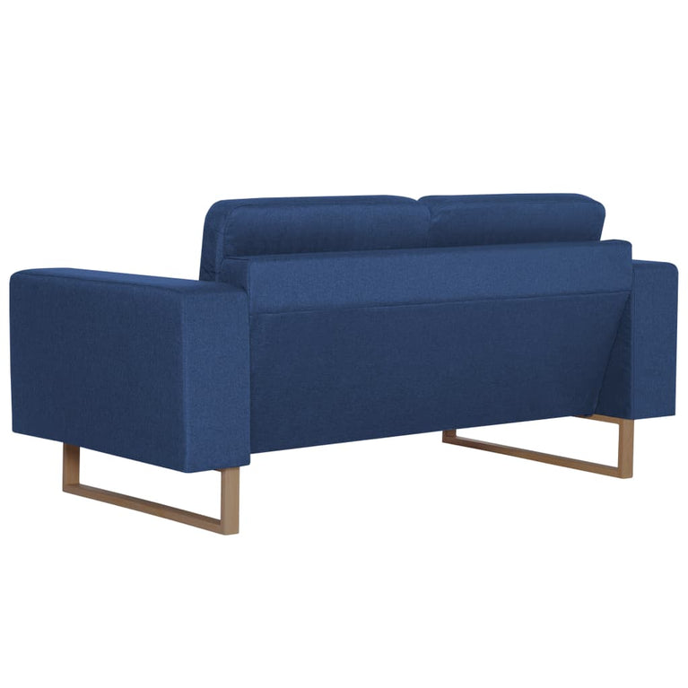 Tweezitsbank stof blauw MeubelReus