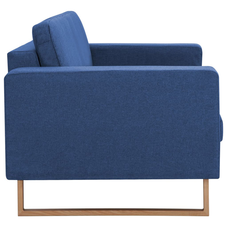 Tweezitsbank stof blauw MeubelReus
