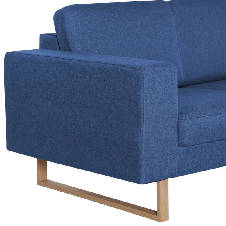 Tweezitsbank stof blauw MeubelReus