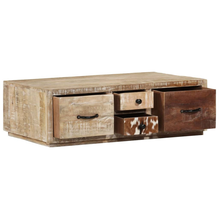 Salontafel 90x60x30 cm massief mangohout MeubelReus