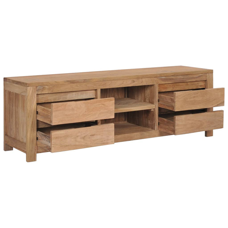 Tv-meubel 115x30x40 cm massief teakhout MeubelReus