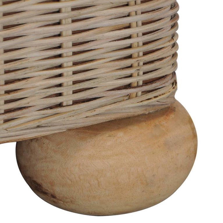 Tweezitsbank met kussens natuurlijk rattan MeubelReus