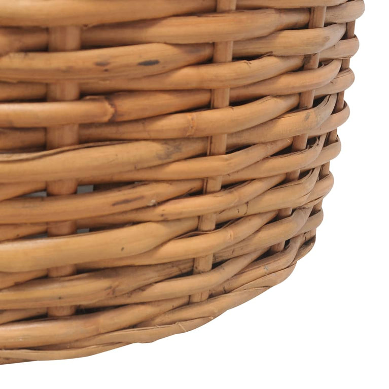 Driezitsbank met kussens natuurlijk rattan MeubelReus