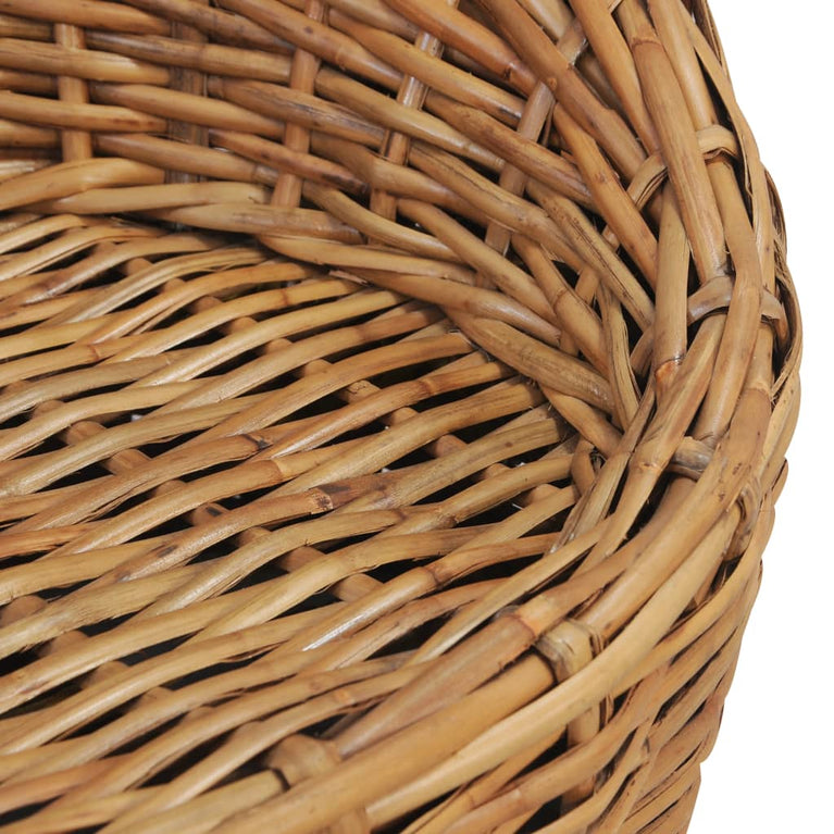Driezitsbank met kussens natuurlijk rattan MeubelReus