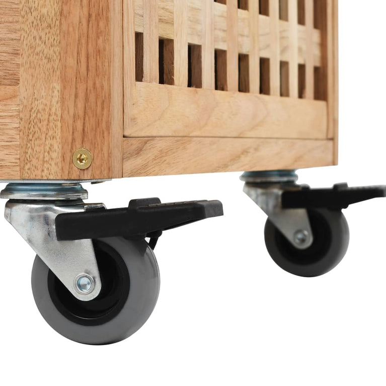 Badkamerkastje 41x41x91 cm massief walnotenhout MeubelReus