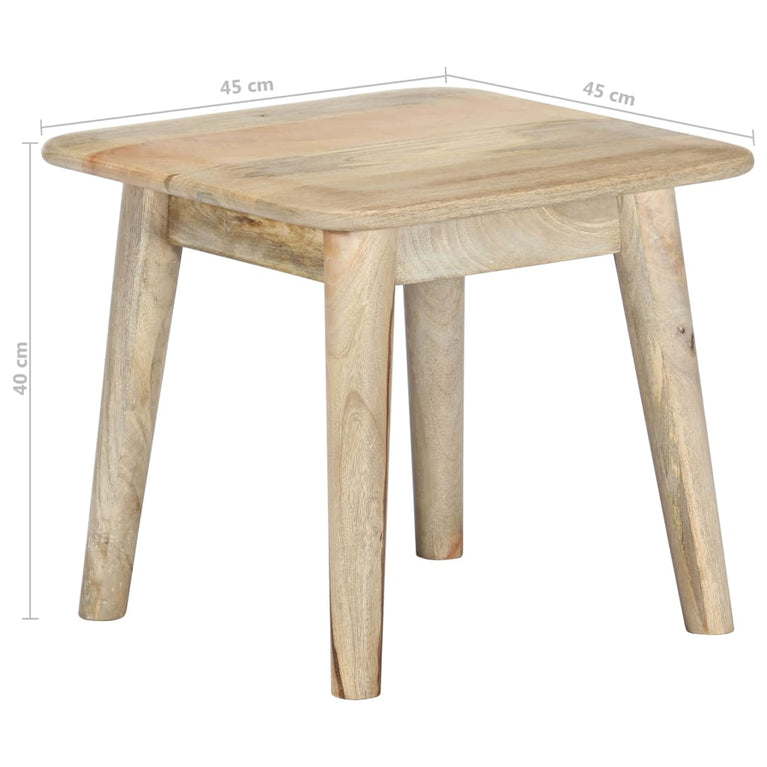 Salontafel 45x45x40 cm massief mangohout MeubelReus