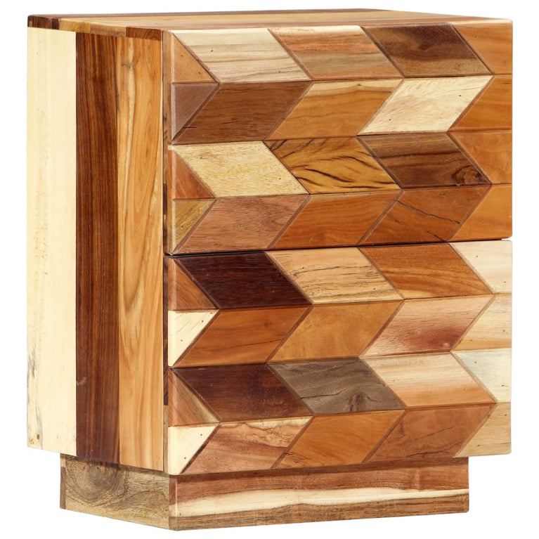 Nachtkastje 40x30x50 cm massief gerecycled hout MeubelReus