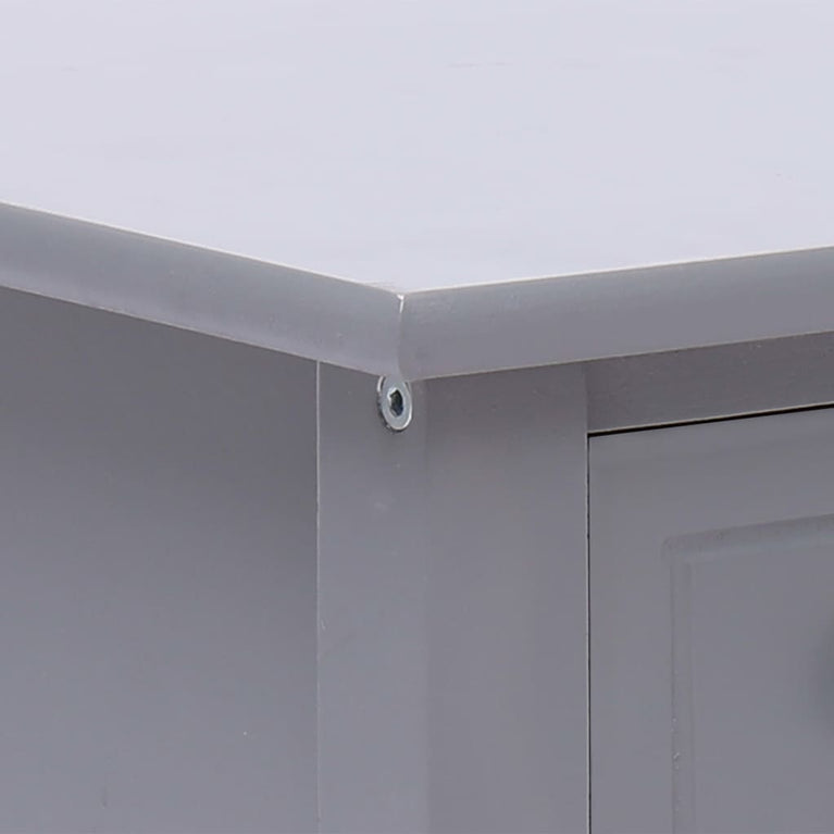 Bijzettafel 40x40x40 cm paulowniahout grijs MeubelReus