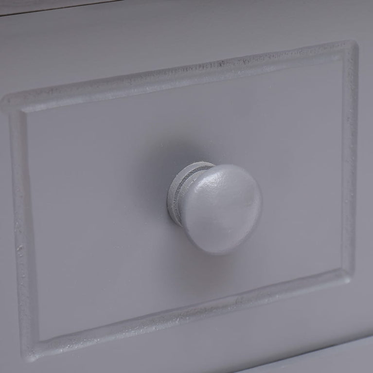 Bijzettafel 40x40x40 cm paulowniahout grijs MeubelReus