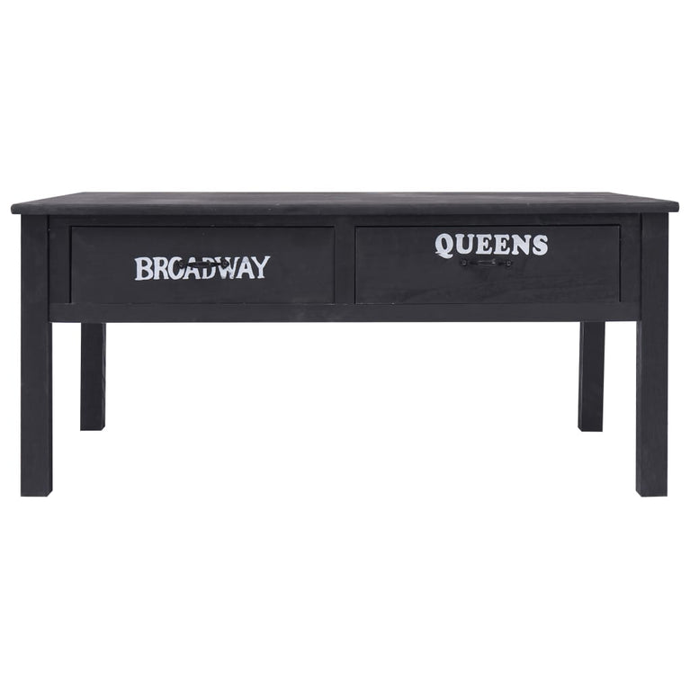 Salontafel 100x50x45 cm hout zwart MeubelReus