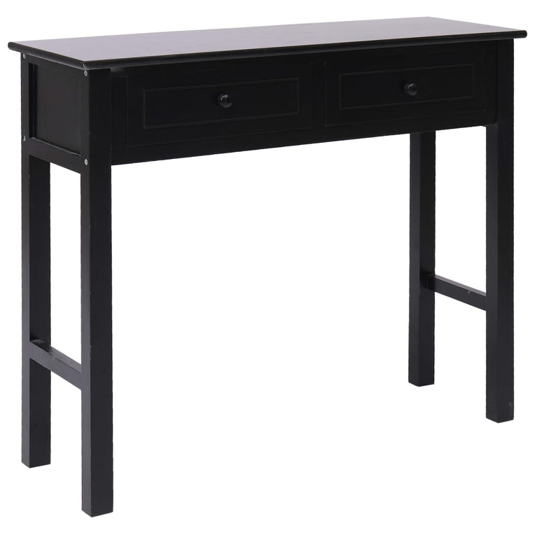 Wandtafel 90x30x77 cm hout zwart MeubelReus