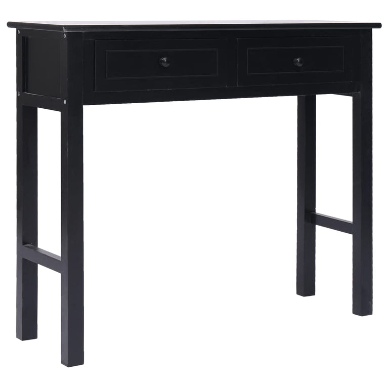 Wandtafel 90x30x77 cm hout zwart MeubelReus