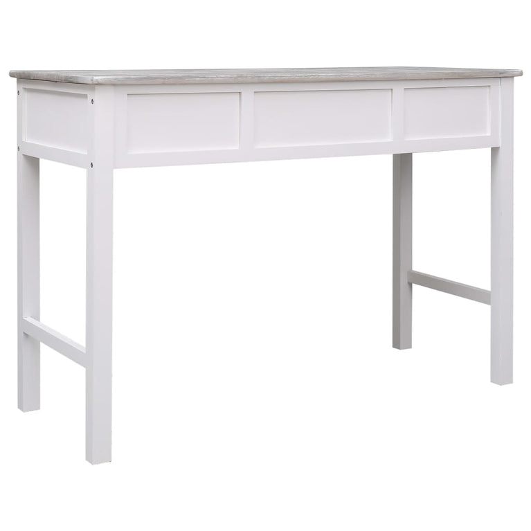 Schrijftafel 110x45x76 cm hout grijs MeubelReus