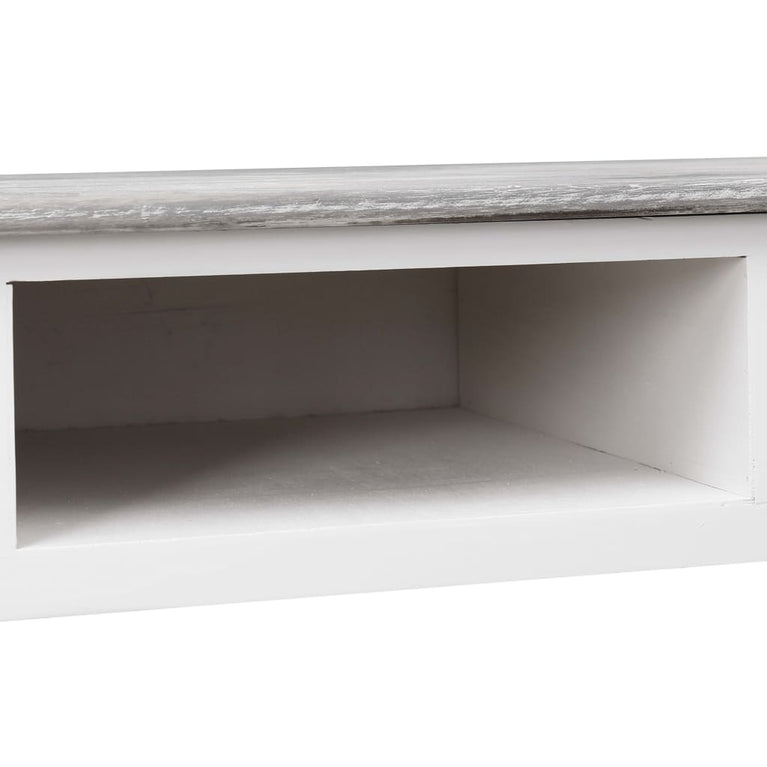 Schrijftafel 110x45x76 cm hout grijs MeubelReus