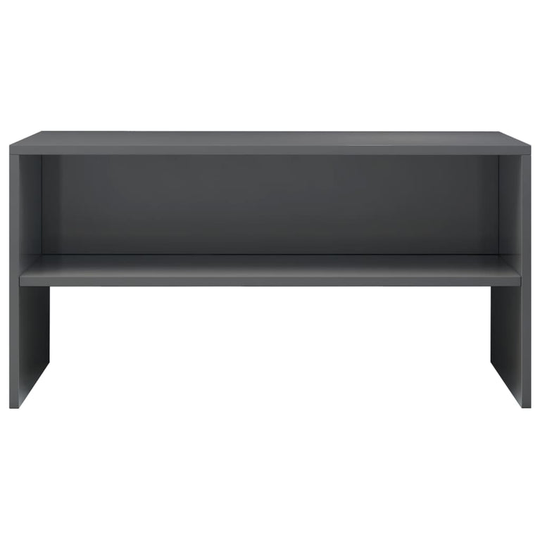 Tv-meubel 80x40x40 cm bewerkt hout hoogglans grijs MeubelReus