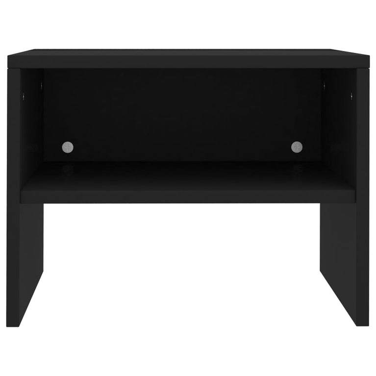 Nachtkastjes 2 st 40x30x30 cm bewerkt hout zwart MeubelReus