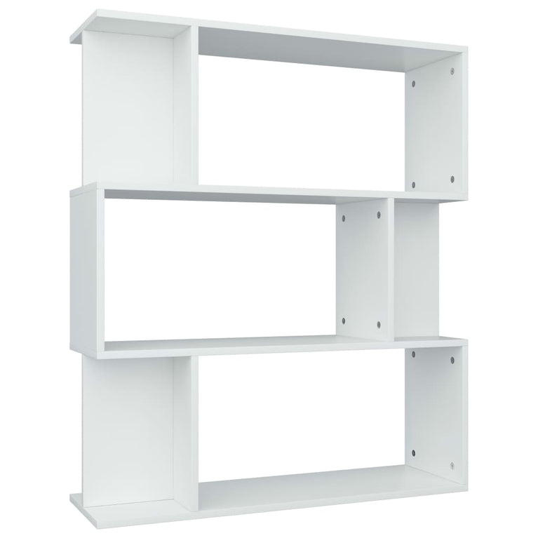 Boekenkast/kamerscherm 80x24x96 cm bewerkt hout wit MeubelReus