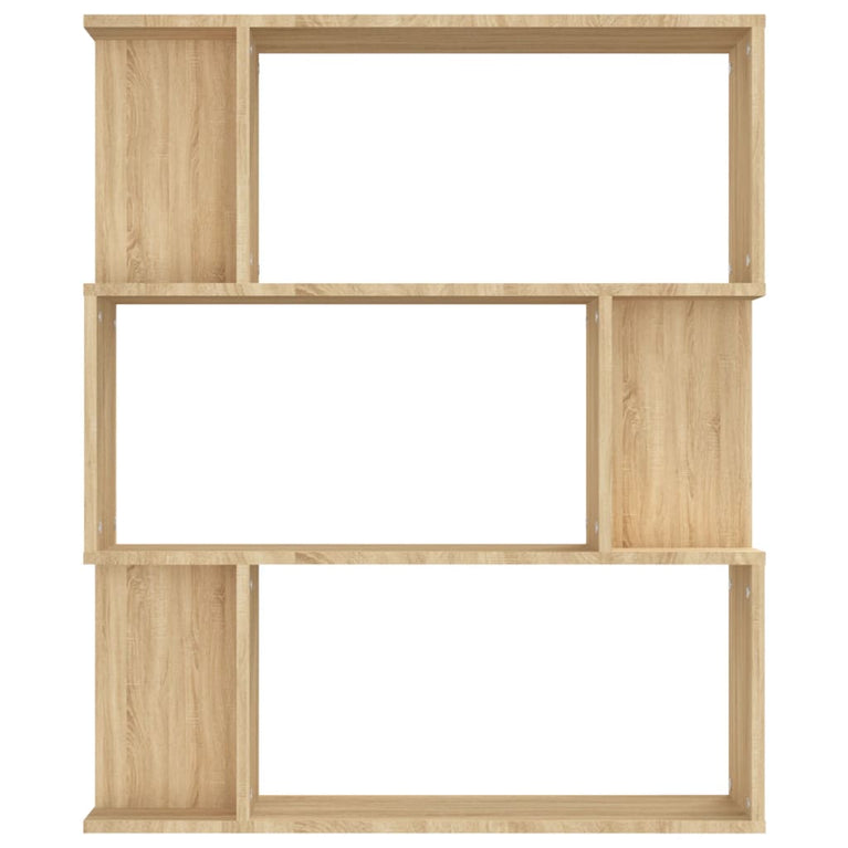 Boekenkast/kamerscherm 80x24x96 cm bewerkt hout sonoma eiken