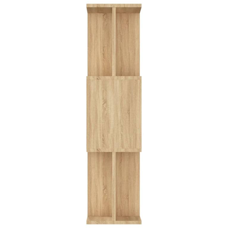 Boekenkast/kamerscherm 80x24x96 cm bewerkt hout sonoma eiken